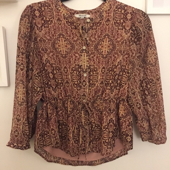 Madewell Kaleidoscope Drawstring Top - Picture 4 of 5